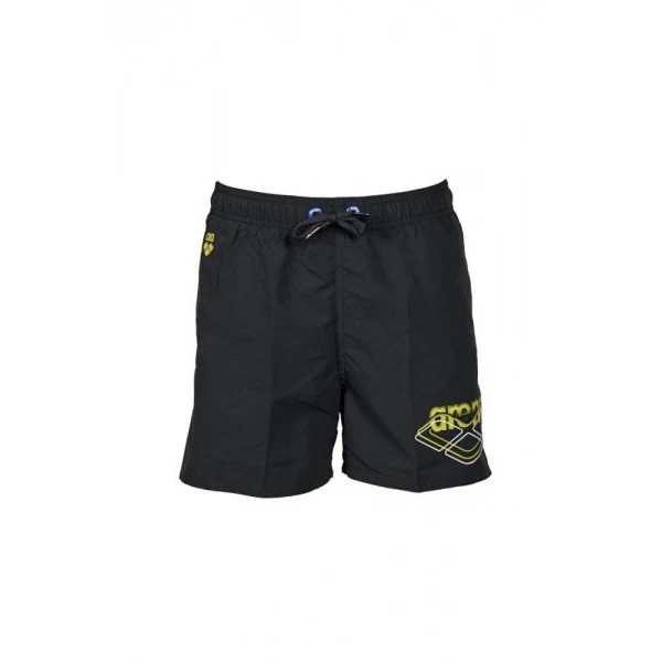 Arena Boys' Beach Boxer Logo Swimming Shorts, Asphalt-Soft Green - Image 3