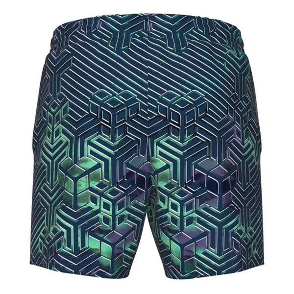 Arena Boy'S Beach Boxer Allover Swimming Shorts, Kikko Pro Navy - Image 2