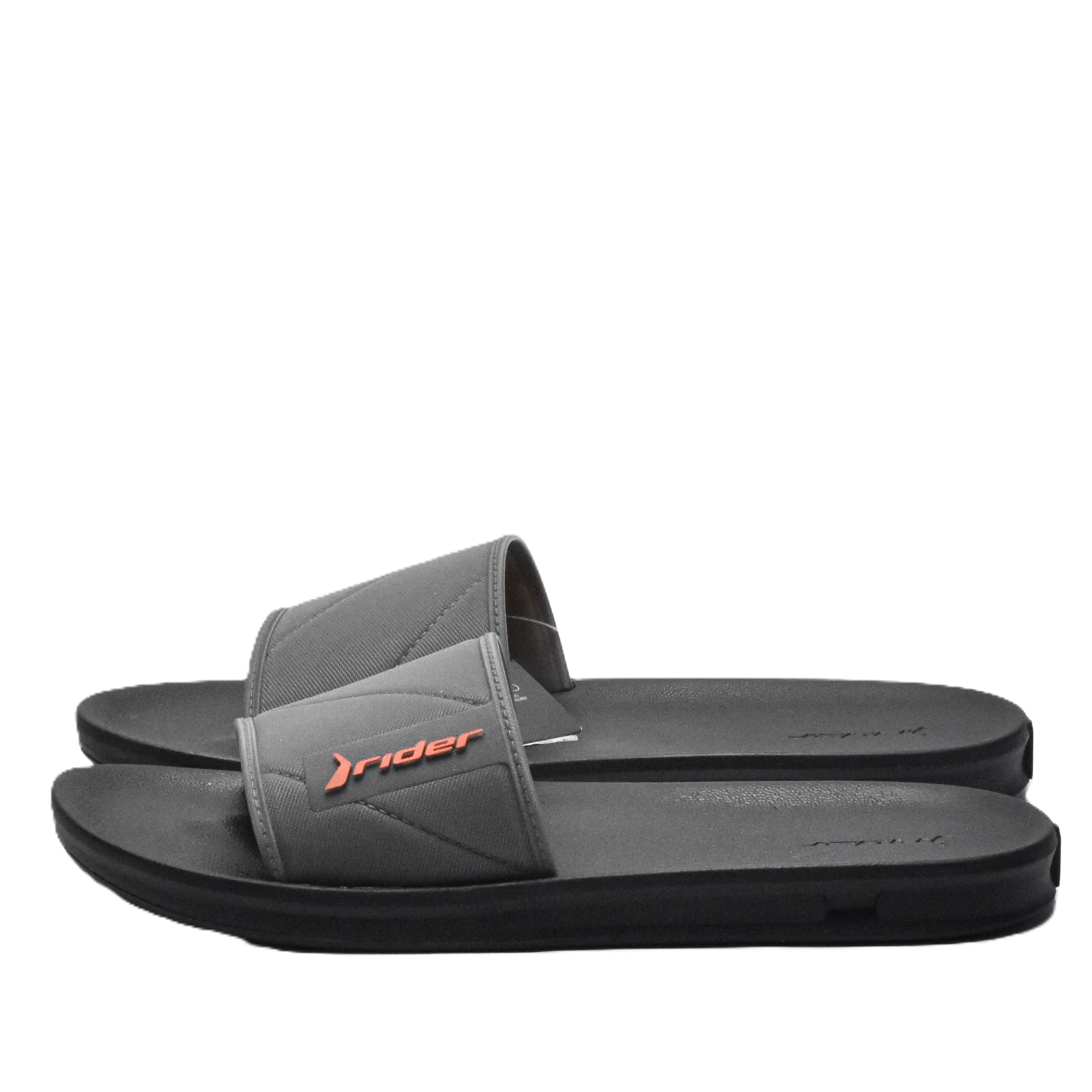 Rider Street Slide Ad Slipper For Men, Black&Orange - Image 2