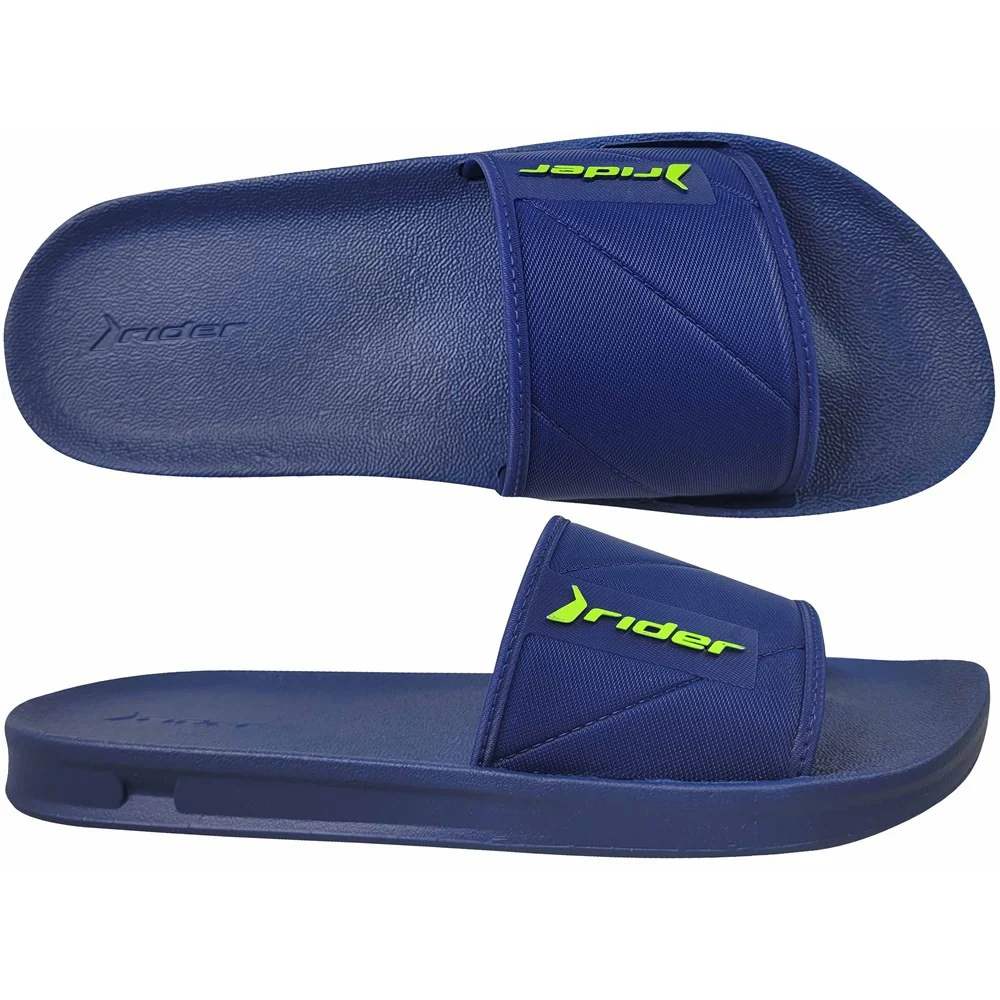 Rider Street Slide Ad Slipper For Men, Blue&Green - Image 2