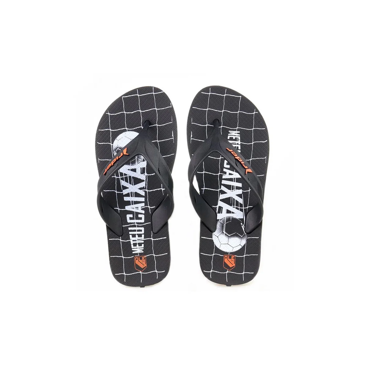 Rider Swimming Flip Flop For Kids, Black & White