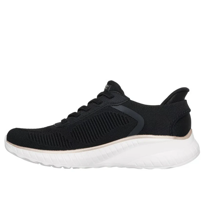 Skechers Bobs Squad Chaos Lifestyle Shoes For Women, Black Rose - Image 2