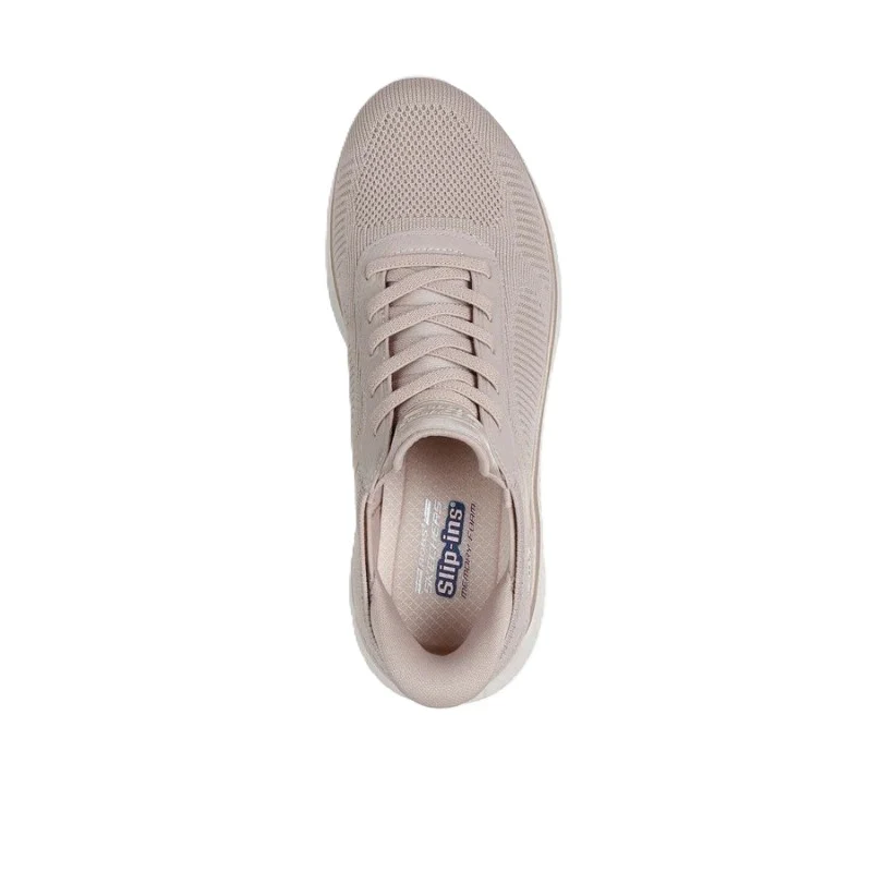 Skechers Bobs Squad Chaos Lifestyle Shoes For Women, Natural Gold - Image 6