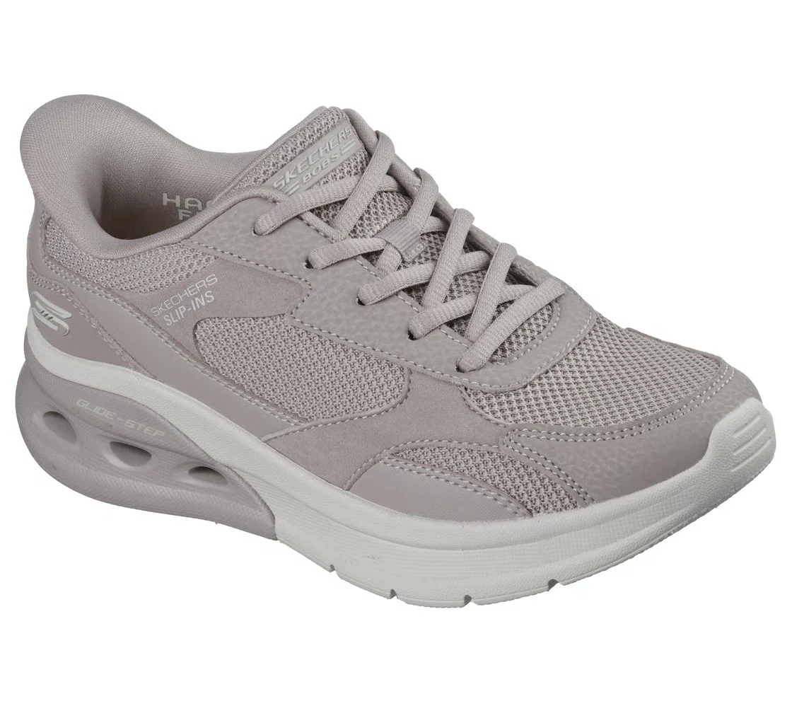 Skechers Bobs Arc Waves 2.0 Running Shoes For Women, Taupe - Image 3
