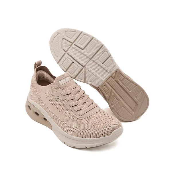 Skechers Bobs Arc Waves 2.0 Running Shoes For Women, Taupe - Image 5