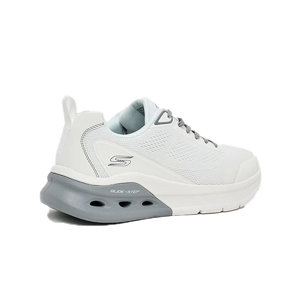 Skechers Bobs Arc Waves 2.0 Running Shoes For Men, White&Gray - Image 3