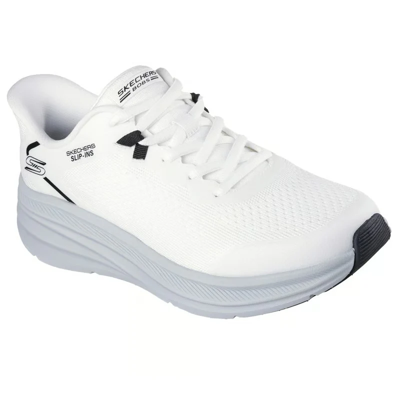 Skechers Bobs Skillz Running Shoes For Men, White&Gray - Image 5