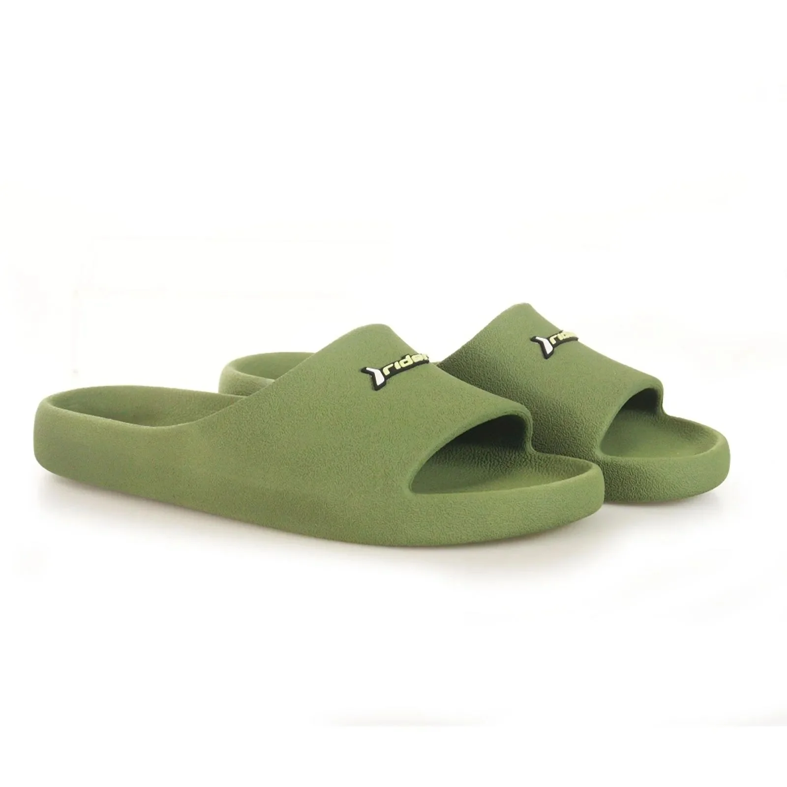 Rider Drip Slide Ad For Men, Green&White - Image 3