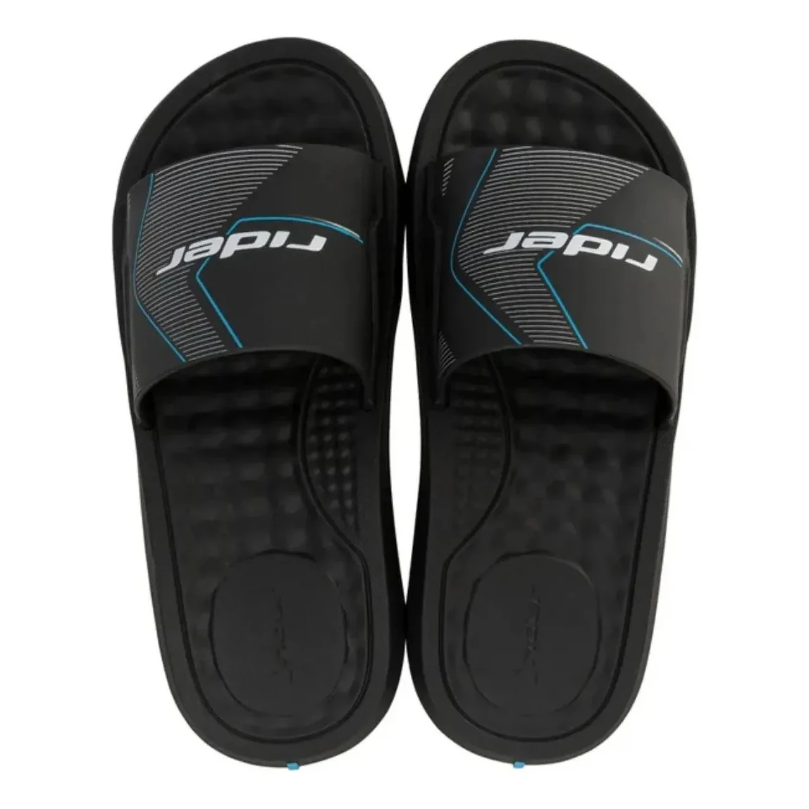 Rider Step Slide Ad For Men, Black&White