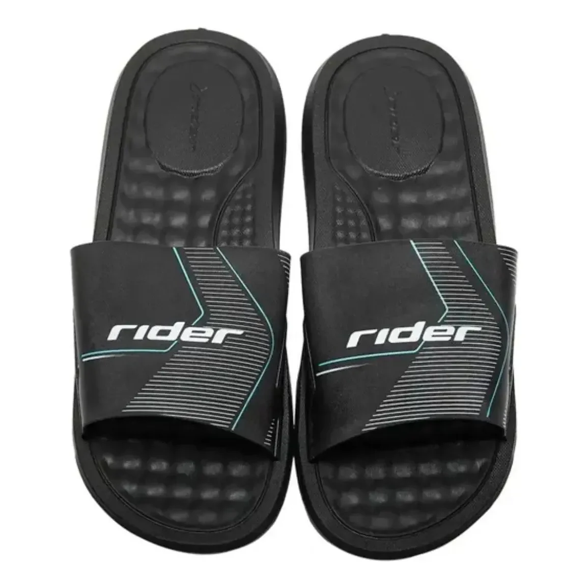 Rider Step Slide Ad For Men, Black&White - Image 4