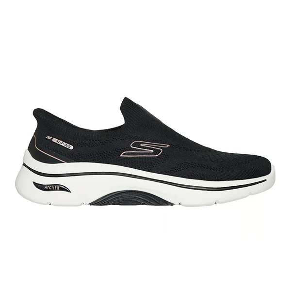 Skechers Go Walk Arch Fit 2.0 Walking Shoes For Women, Black Rose