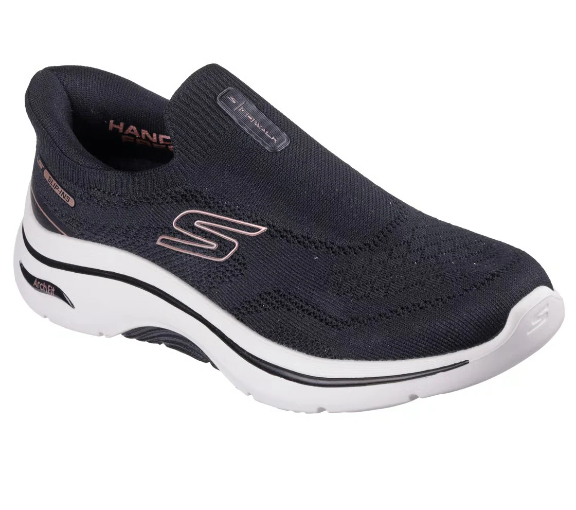 Skechers Go Walk Arch Fit 2.0 Walking Shoes For Women, Black Rose - Image 3
