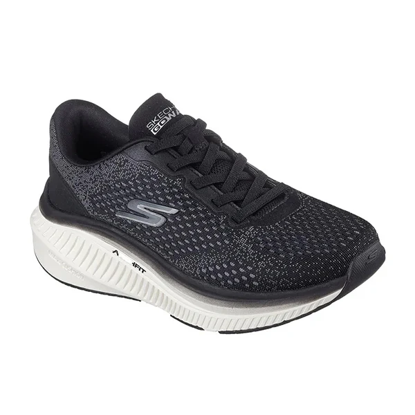 Skechers Go Walk Max Cushioning Arch Fit Walking Shoes For Women, Black White - Image 3