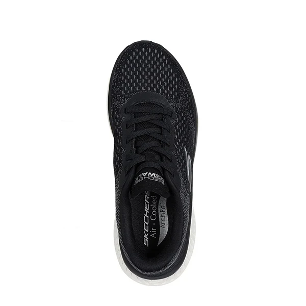 Skechers Go Walk Max Cushioning Arch Fit Walking Shoes For Women, Black White - Image 4