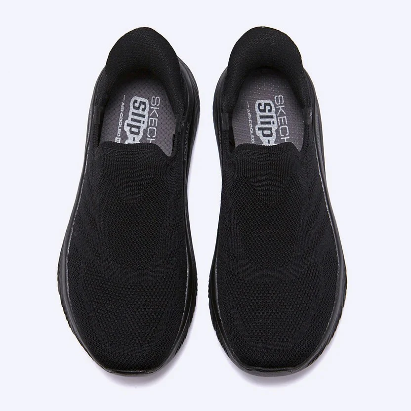 Skechers Go Walk Max Cushioning Hyper Burst Walking Shoes For Women, Black - Image 3