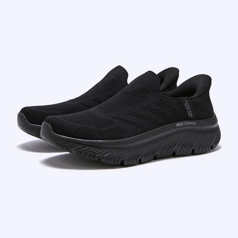 Skechers Go Walk Max Cushioning Hyper Burst Walking Shoes For Women, Black - Image 4