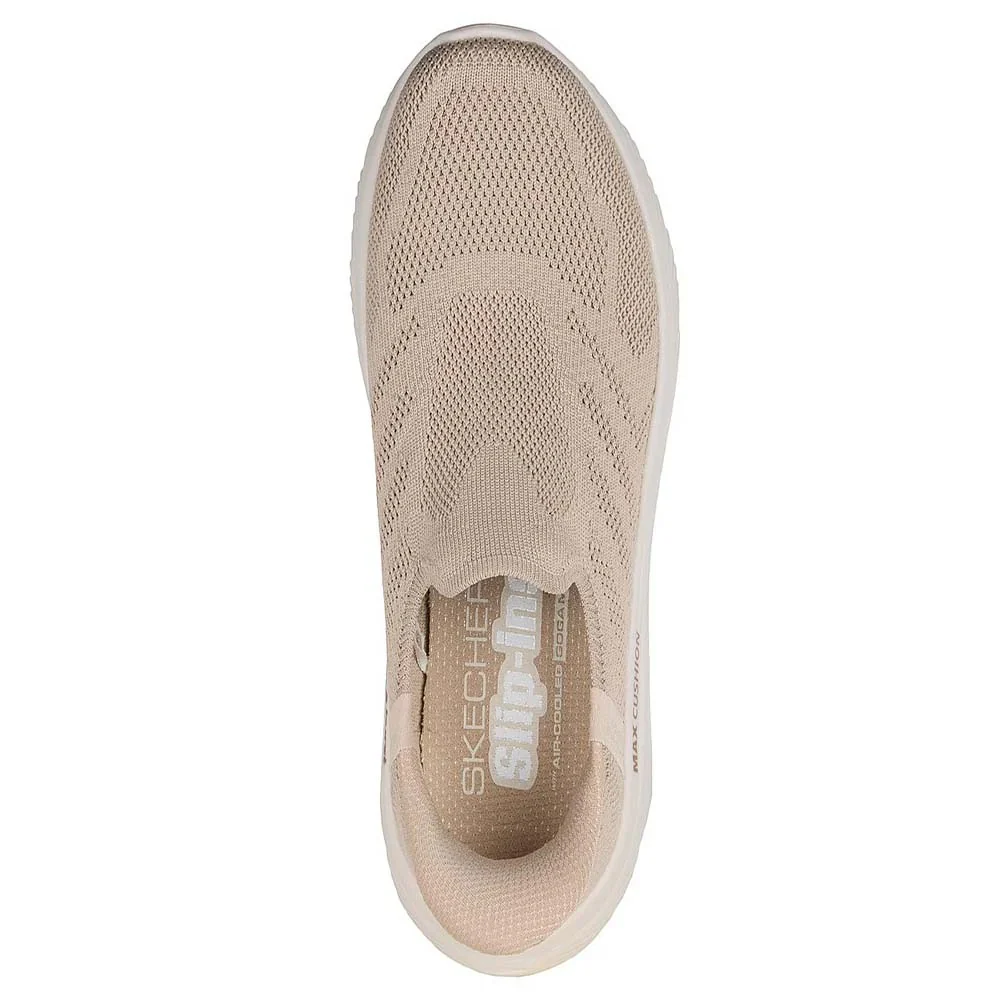 Skechers Go Walk Max Cushioning Hyper Burst Walking Shoes For Women, Taupe - Image 4
