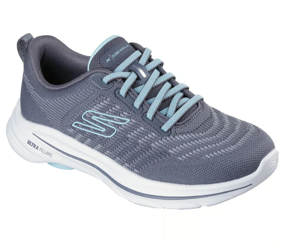 Skechers Go Walk 8 Walking Shoes For Women, Charcoal Turquoise - Image 3