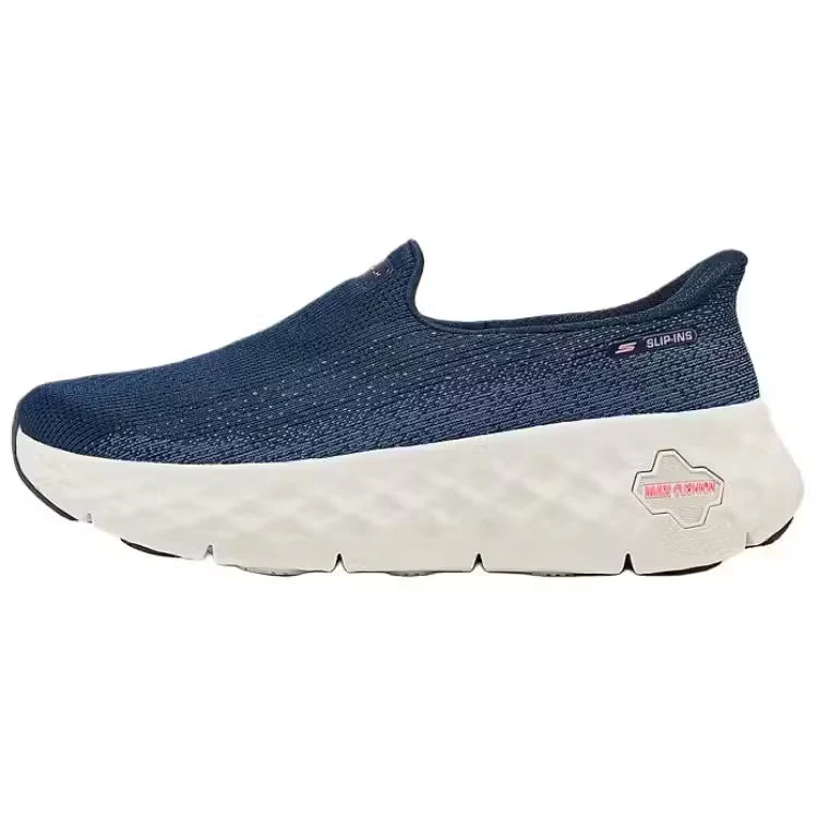 Skechers Go Walk Max Cushioning Flex Walking Shoes For Women, Navy Pink - Image 2