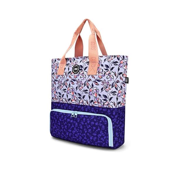 Cubs Navy Lilies Cooling Tote Bag For Unisex - Image 3
