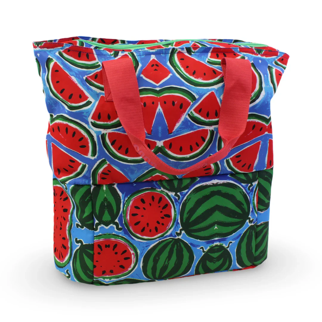 Cubs Watermelon Wave Cooling Tote Bag For Unisex - Image 2
