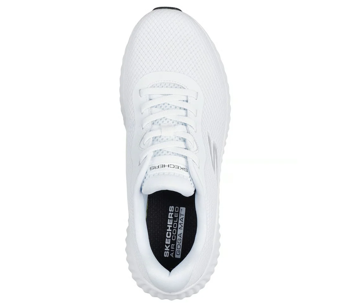 Skechers Go Run Now Running Shoes For Women, White Black - Image 4