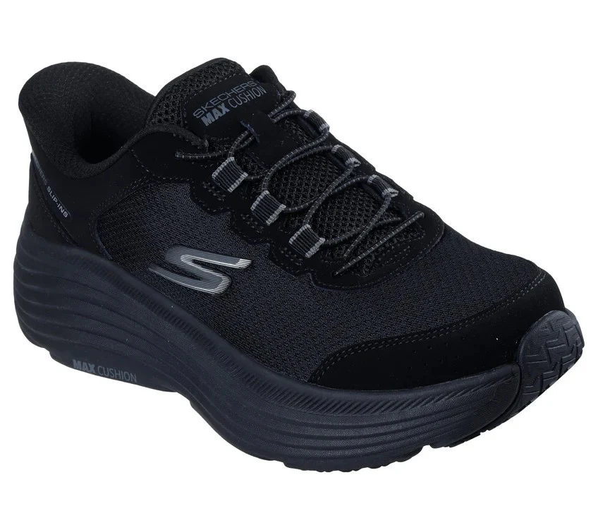 Skechers Max Cushioning Endeavour Running Shoes For Women, Black - Image 3