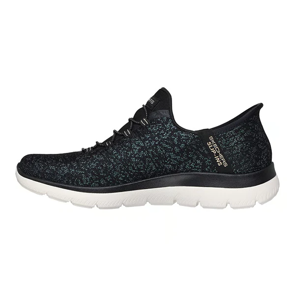 Skechers Summits Lifestyle Shoes For Women, Black Gold - Image 2
