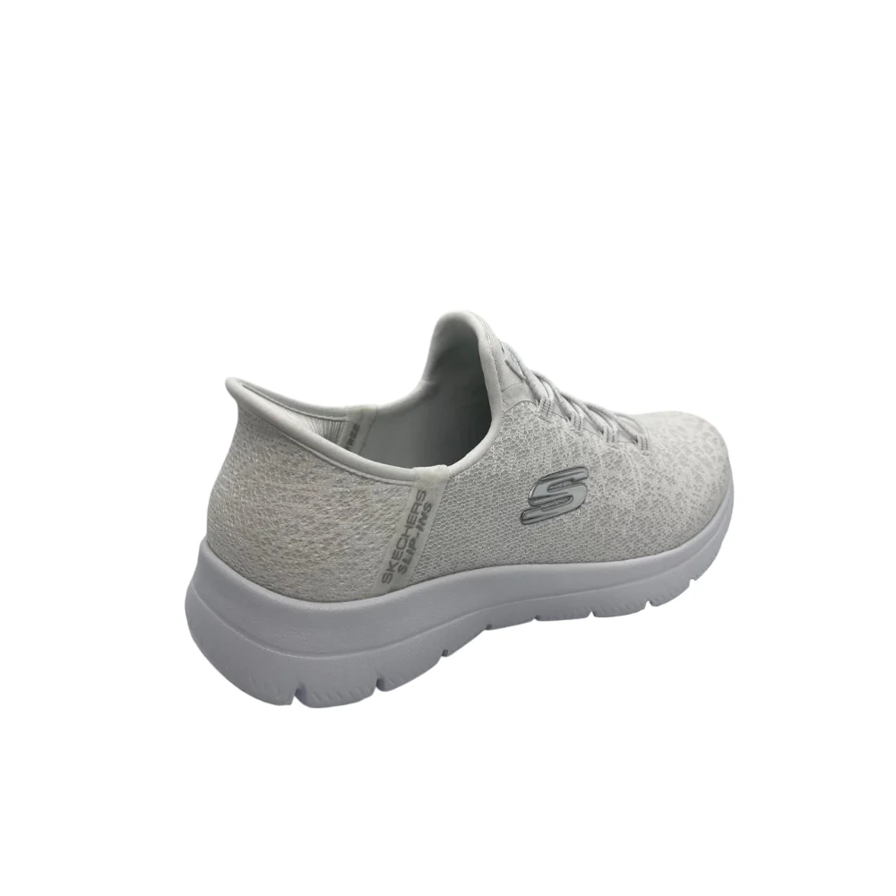 Skechers Summits Lifestyle Shoes For Women, Wht&Sil - Image 3