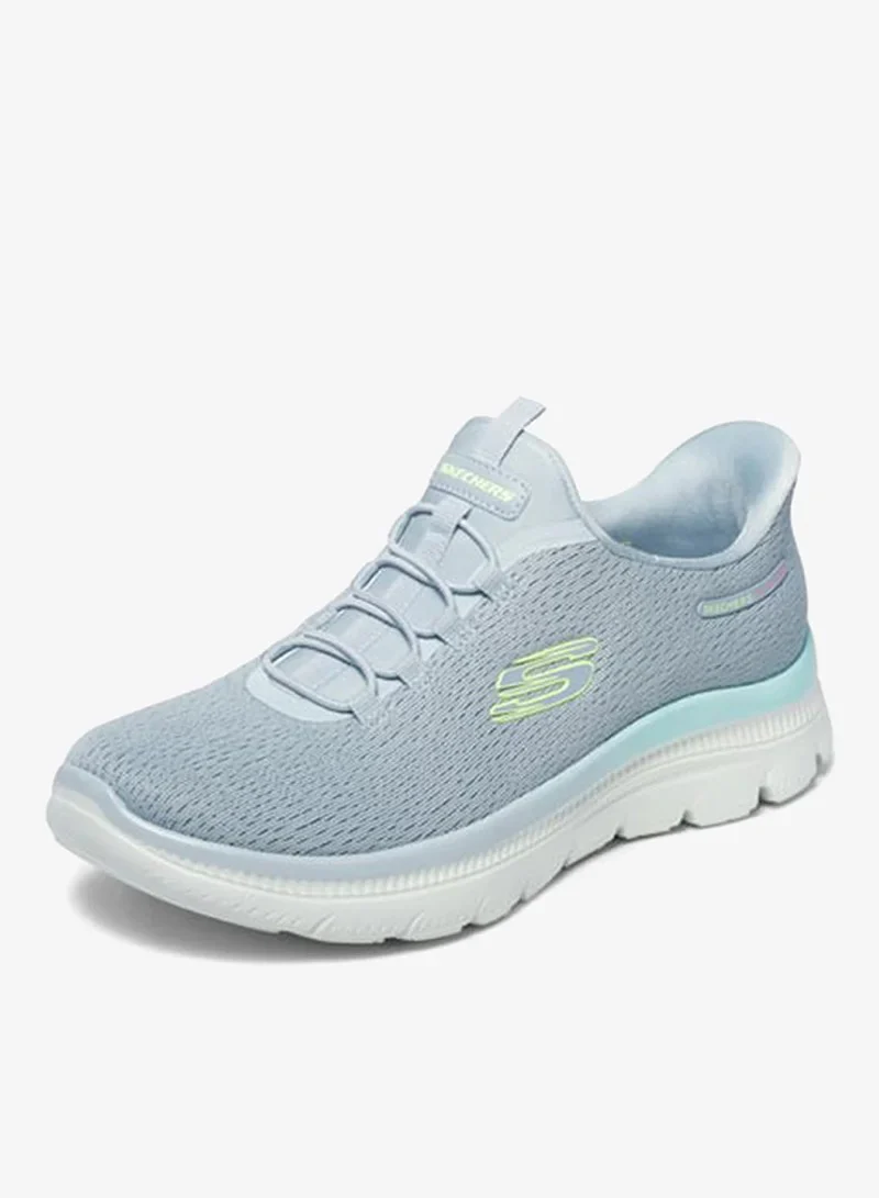 Skechers Summits Plus Lifestyle Shoes For Women, Gray Multi - Image 4