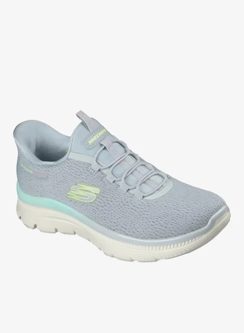 Skechers Summits Plus Lifestyle Shoes For Women, Gray Multi - Image 5