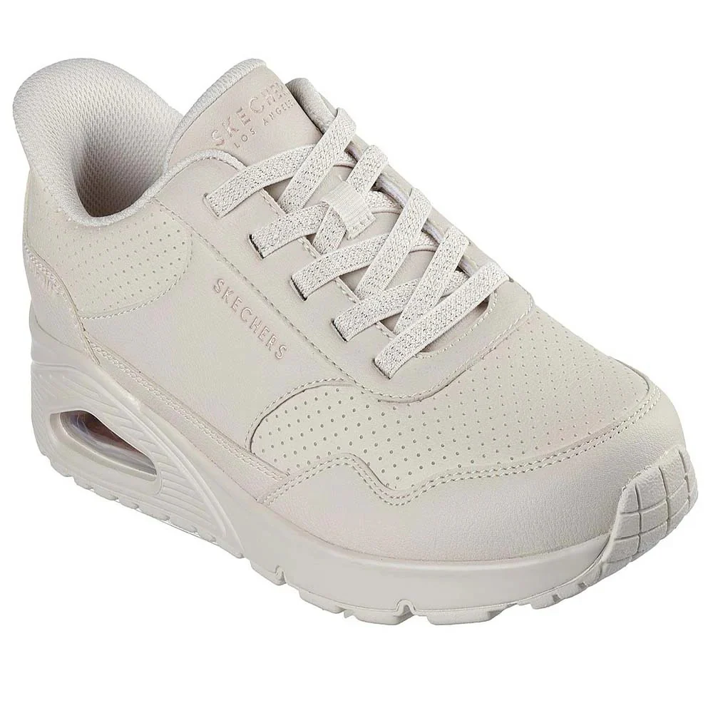 Skechers Uno Lifestyle Shoes For Women, Off White - Image 3