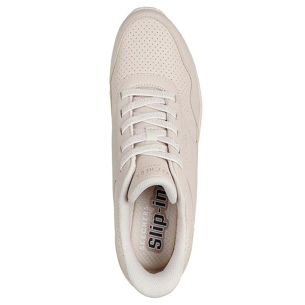 Skechers Uno Lifestyle Shoes For Women, Off White - Image 4