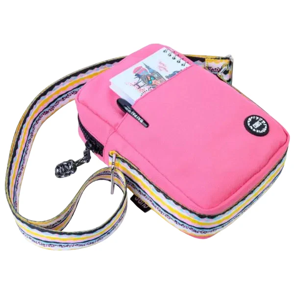 Cubs Cross Body Bag For Unisex, Pink&Black - Image 3