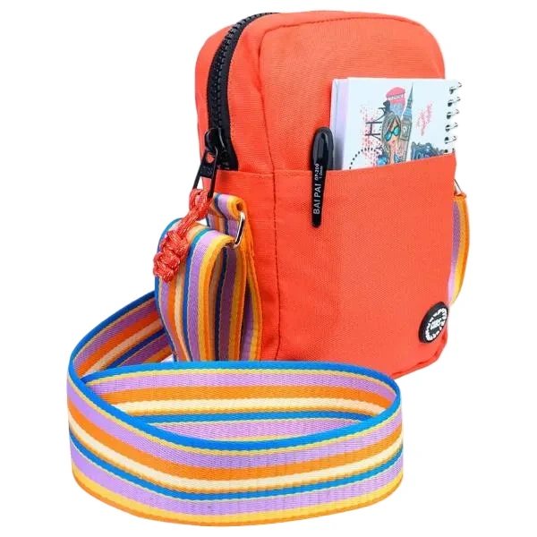 Cubs Cross Body Bag For Unisex, Red&Navy - Image 2
