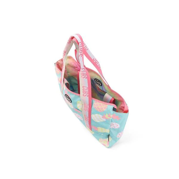 Cubs Pastel Pineapples & Pastel Tie Dye Double Face Tote Bag For Unisex - Image 3