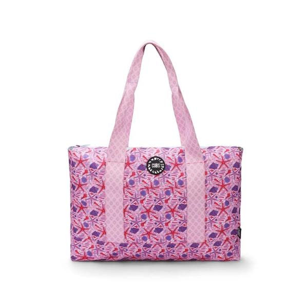 Cubs Bluish Tie Dye And Pinky Stars Double Face Tote Bag For Unisex - Image 2