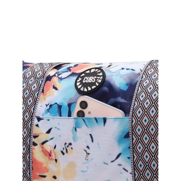 Cubs Bluish Tie Dye And Pinky Stars Double Face Tote Bag For Unisex - Image 5
