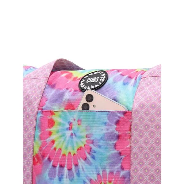 Cubs Flowery Tie Dye Double Face Tote Bag For Unisex - Image 5