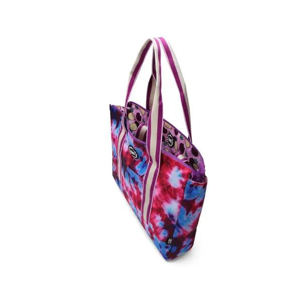 Cubs Passion Fruits And Purple Tie Dye Double Face Tote Bag For Unisex - Image 4