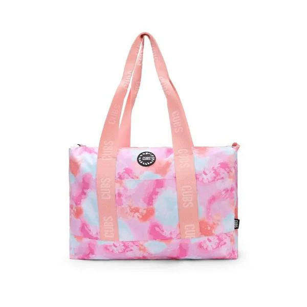 Cubs Black & Pink Tie Dye Double Face Tote Bag For Unisex
