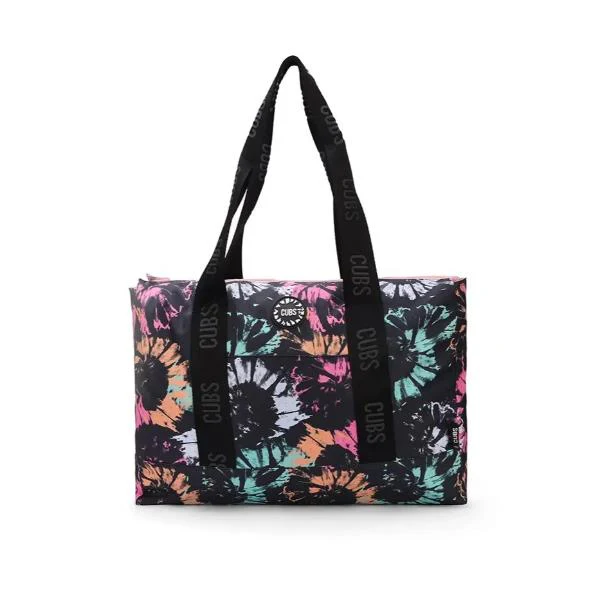 Cubs Black & Pink Tie Dye Double Face Tote Bag For Unisex - Image 2