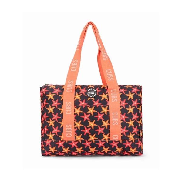 Cubs Tie Dye And Black Stars Double Face Tote Bag For Unisex - Image 2