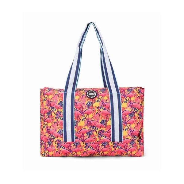 Cubs Swirls And Flamingos Double Face Tote Bag For Unisex - Image 2