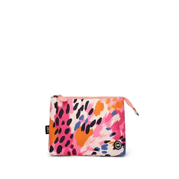 Cubs Brown Leopard Medium Pouch For Unisex
