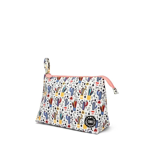Cubs White Cactus Large Pouch For Unisex - Image 2