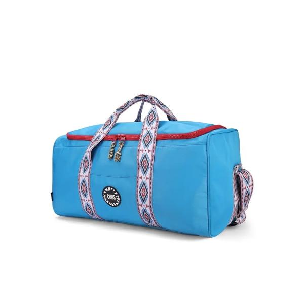 Cubs Cyan Blue Weekender Duffel Hand Bag 63 L For Unisex - Image 3
