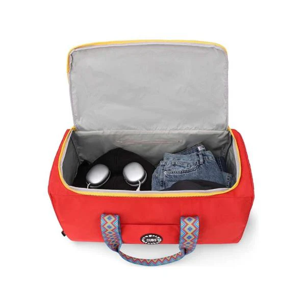 Cubs Flame Red Weekender Duffel Hand Bag 63 L For Unisex - Image 2