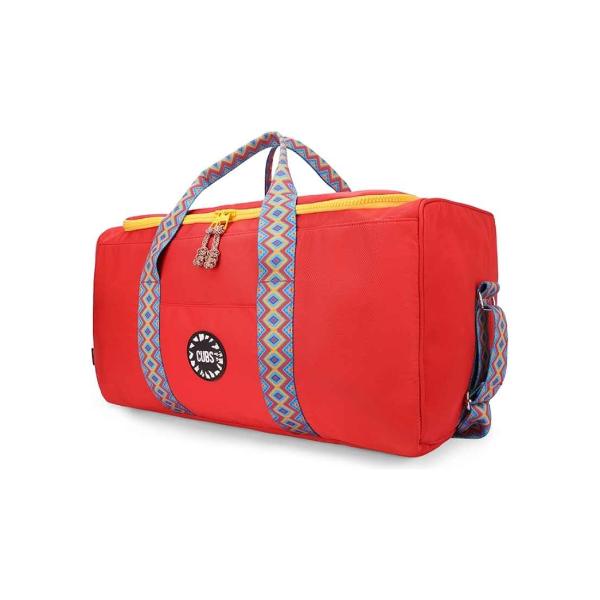 Cubs Flame Red Weekender Duffel Hand Bag 63 L For Unisex - Image 3