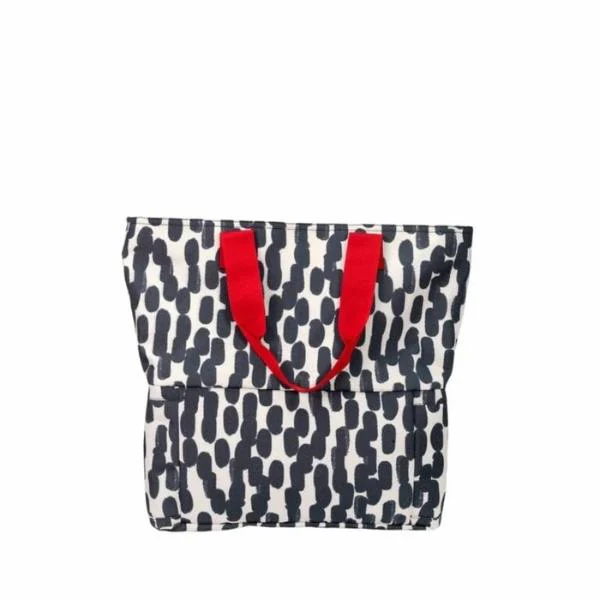 Cubs Black & White Dots Cooling Tote Bag For Unisex - Image 3